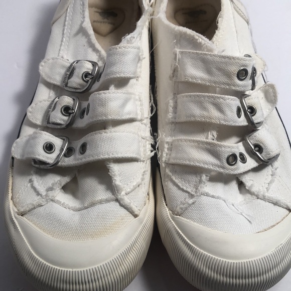 Rocket Dog Shoes - Woman’s Y2k canvas distressed slip on rocket Dog shoes
